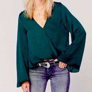 Blue Life | Hayley Surplice Top in Green